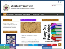 Tablet Screenshot of christianityeveryday.com